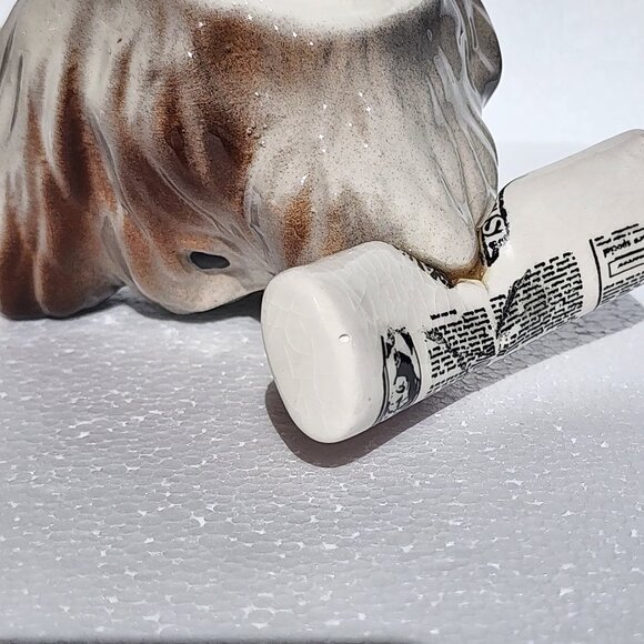 Rare-Vtg 1987--Paul Cardew-South West Ceramics-Terrier Dog with Newspaper Teapot - Picture 14 of 16